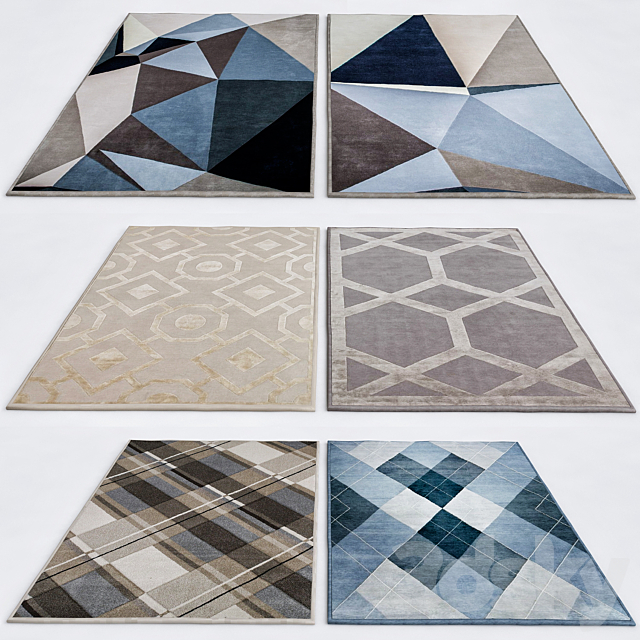 Rugs collections 3ds Max - thumbnail 2