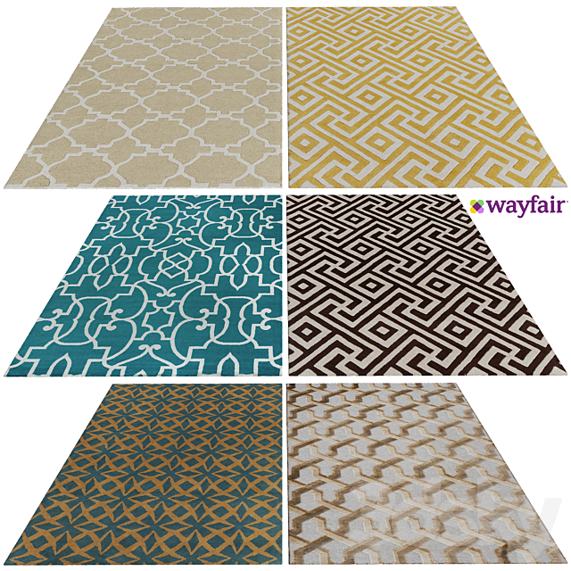 Rugs from Wayfair 3ds Max - thumbnail 1