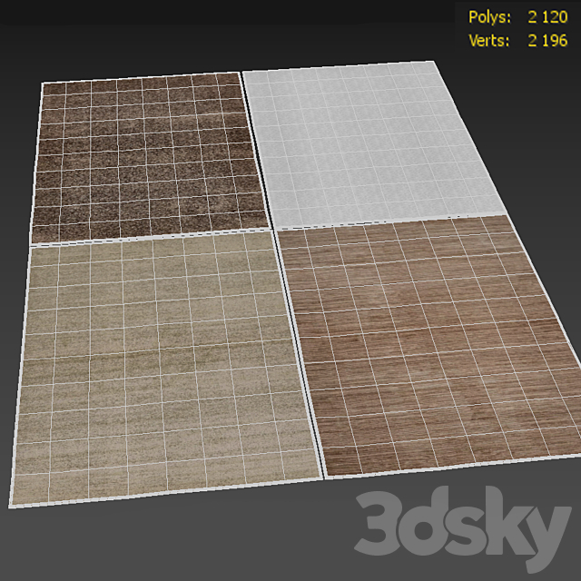 Rug`s set 002 3ds Max - thumbnail 3