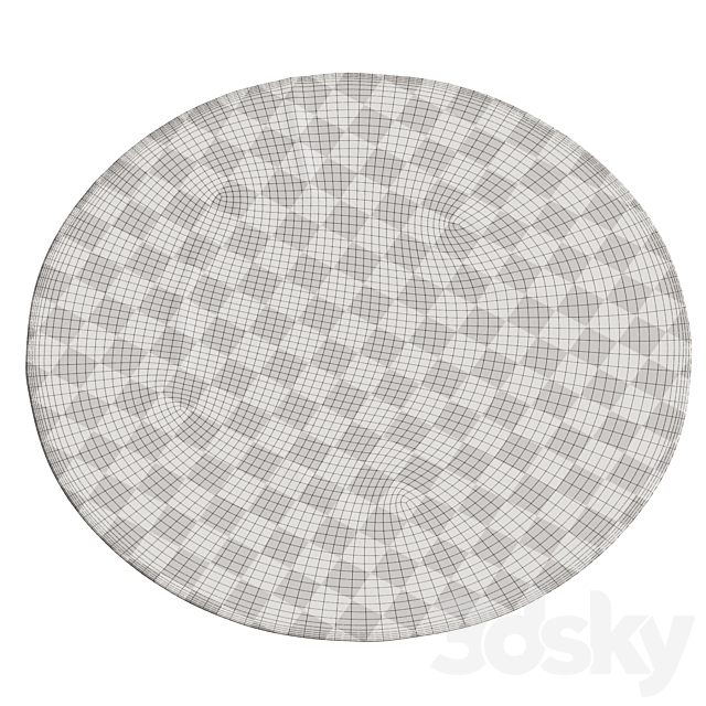 Rugvista round rug collection 3DS Max Model - thumbnail 6