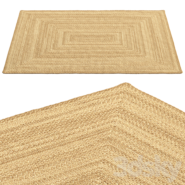 SAFAVIEH Dina Coastal Jute Rectangular 3ds Max - thumbnail 2