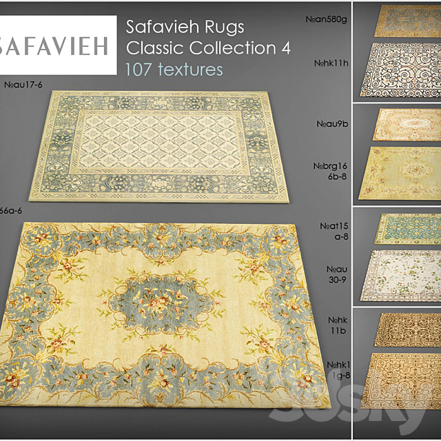 Safavieh rugs4 3ds Max - thumbnail 1