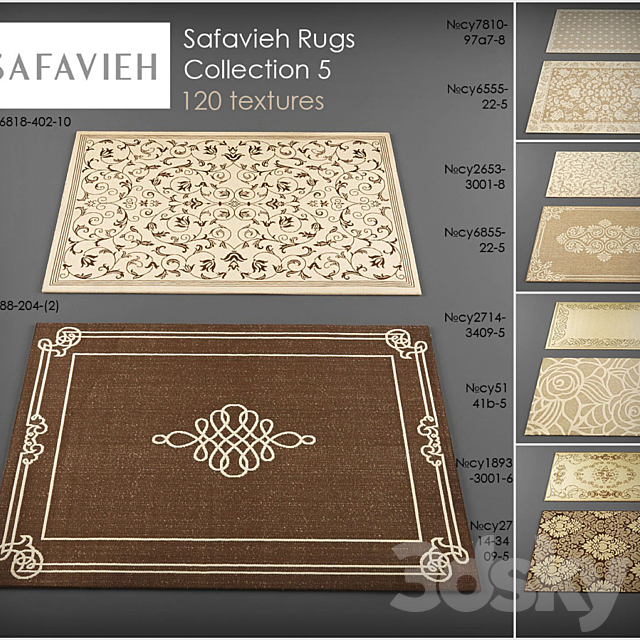 Safavieh rugs5 3ds Max - thumbnail 1