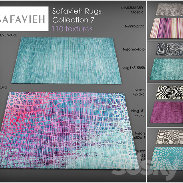 Safavieh rugs7 3ds Max - thumbnail 1