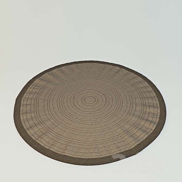 Set of round rugs 3DS Max Model - thumbnail 3