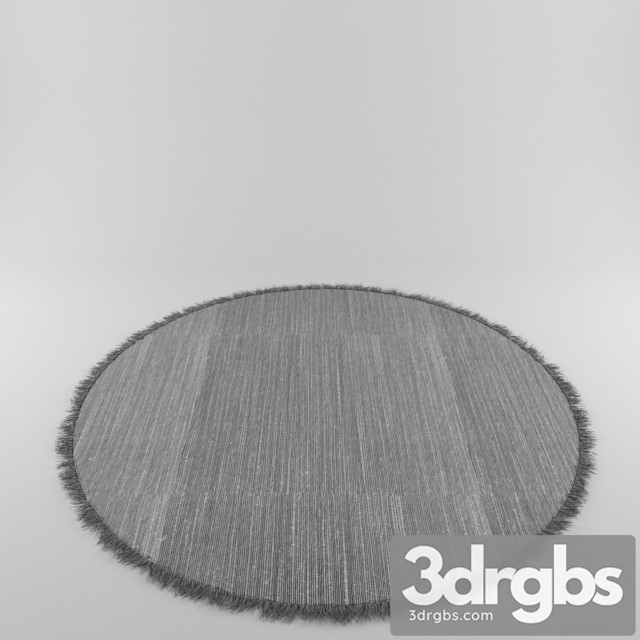 Shaggy Carpet With Round Piping 3dsmax Download - thumbnail 1