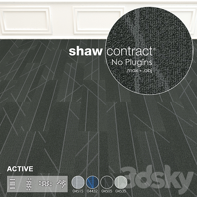 Shaw Carpet Active Wall to Wall Floor No 5 3ds Max - thumbnail 1