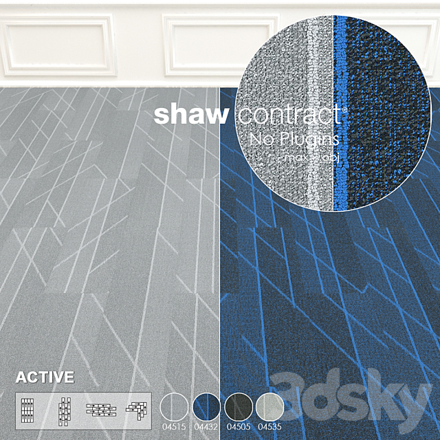 Shaw Carpet Active Wall to Wall Floor No 5 3ds Max - thumbnail 3