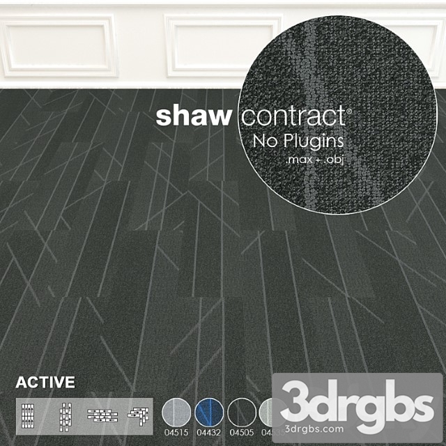 Shaw Carpet Active Wall To Wall Floor No 5 3dsmax Download - thumbnail 1