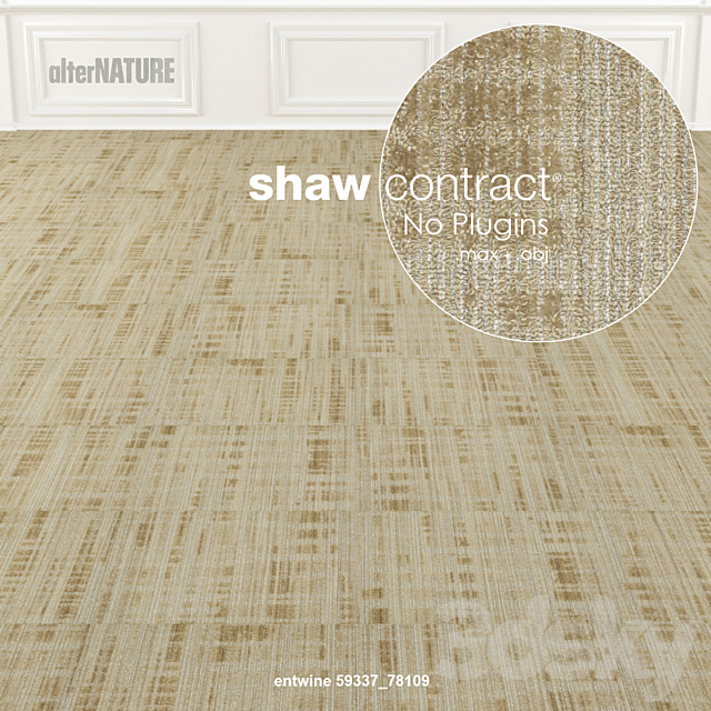 Shaw Carpet Alternature Entwine 3DS Max Model - thumbnail 2