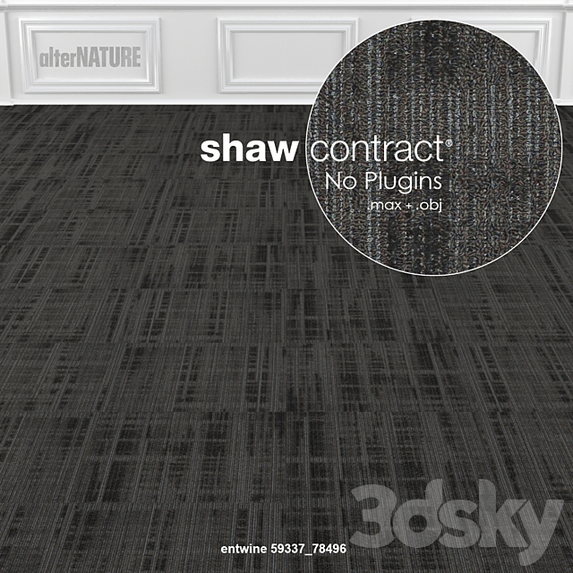 Shaw Carpet Alternature Entwine 3DS Max Model - thumbnail 3