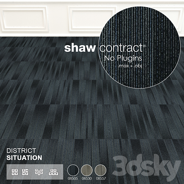 Shaw Carpet District Situation Wall to Wall Floor No 1 3ds Max - thumbnail 1