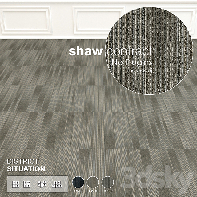 Shaw Carpet District Situation Wall to Wall Floor No 1 3ds Max - thumbnail 2