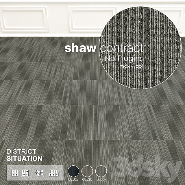 Shaw Carpet District Situation Wall to Wall Floor No 1 3ds Max - thumbnail 3