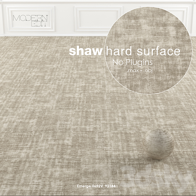 Shaw Hard Surface Intricate Wall to Wall Floor No 3 3ds Max - thumbnail 1