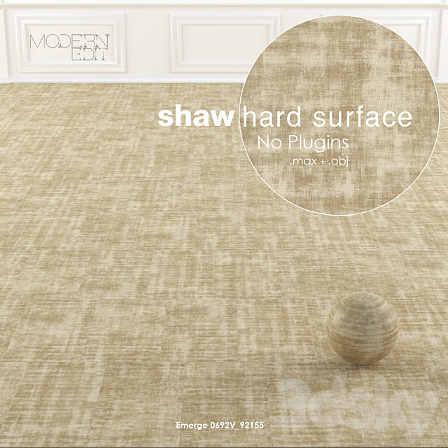 Shaw Hard Surface Intricate Wall to Wall Floor No 3 3ds Max - thumbnail 2