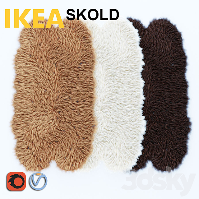 Skold Skald sheep skin 160_90 3ds Max - thumbnail 1