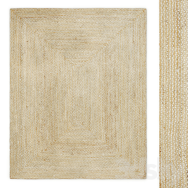 Skye Jute Rug by John Lewis & Partners 3ds Max - thumbnail 1