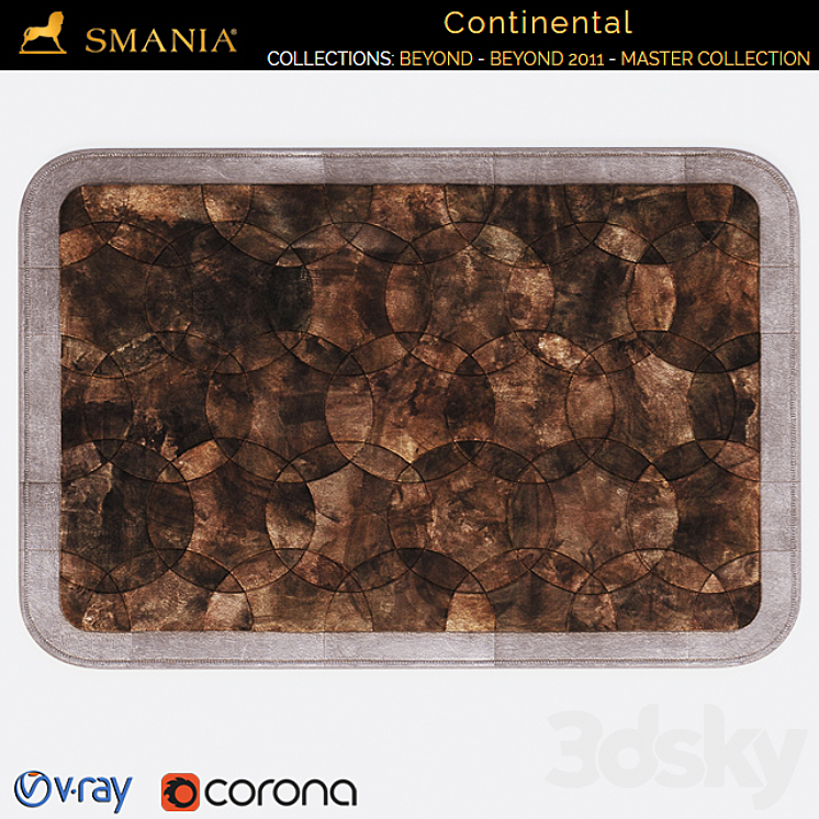 Smania Continental carpet 3DS Max Model - thumbnail 2