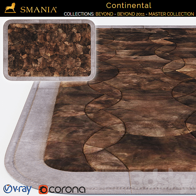 Smania Continental carpet 3DS Max Model - thumbnail 3