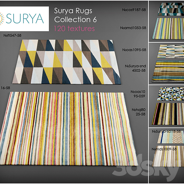 Surya rugs 6 3ds Max - thumbnail 1