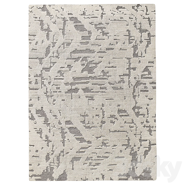 TARIK HAND-KNOTTED WOOL RUG 3DS Max Model - thumbnail 2