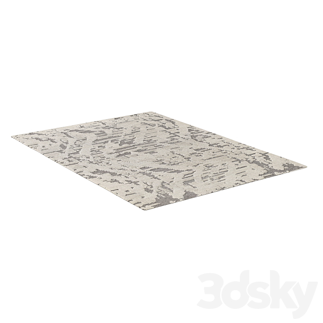 TARIK HAND-KNOTTED WOOL RUG 3DS Max Model - thumbnail 3