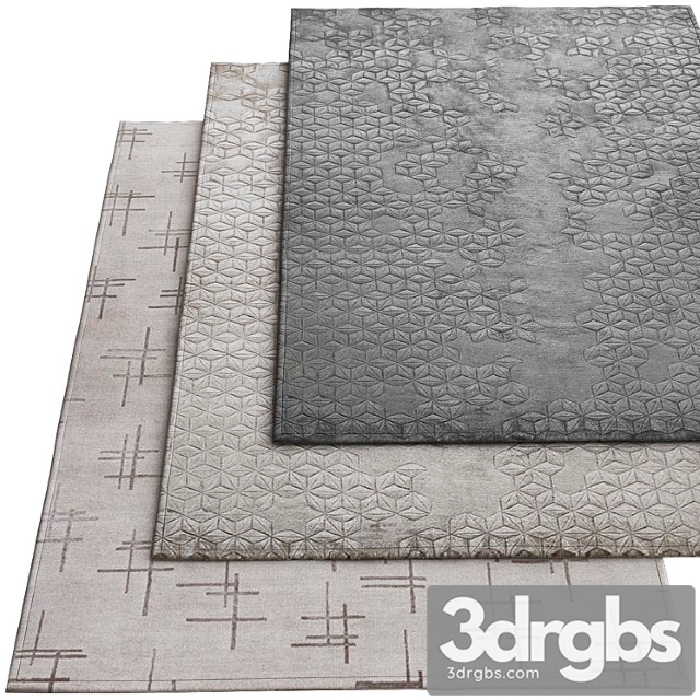 The rugs company star silk charcoal 3dsmax Download - thumbnail 1