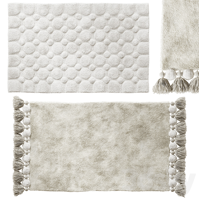 Tkano Essential Bath Mat Set 3ds Max - thumbnail 1