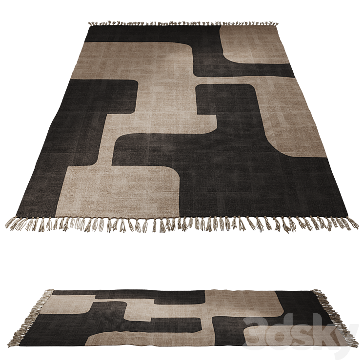Triba carpet by La Redoute 3DS Max Model - thumbnail 3
