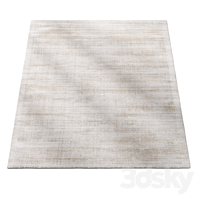 Tribeca – Cream Beige Viscose Rug by Rugvista 3ds Max - thumbnail 2