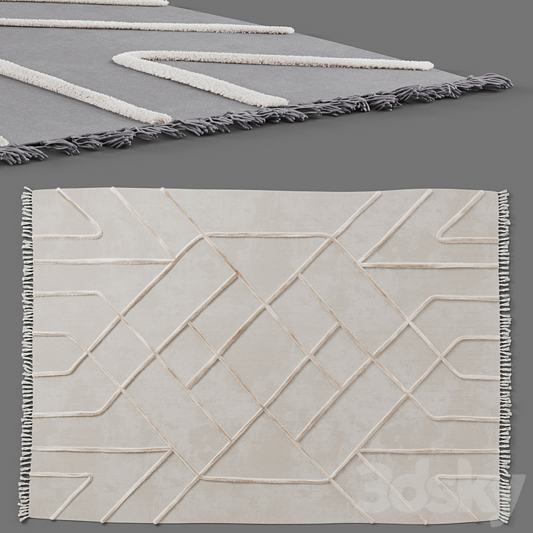 Tufted carpet Tamara Hilo by Urban Outfitters 3DS Max Model - thumbnail 3