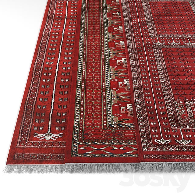 Turkmen rug 3ds Max - thumbnail 2