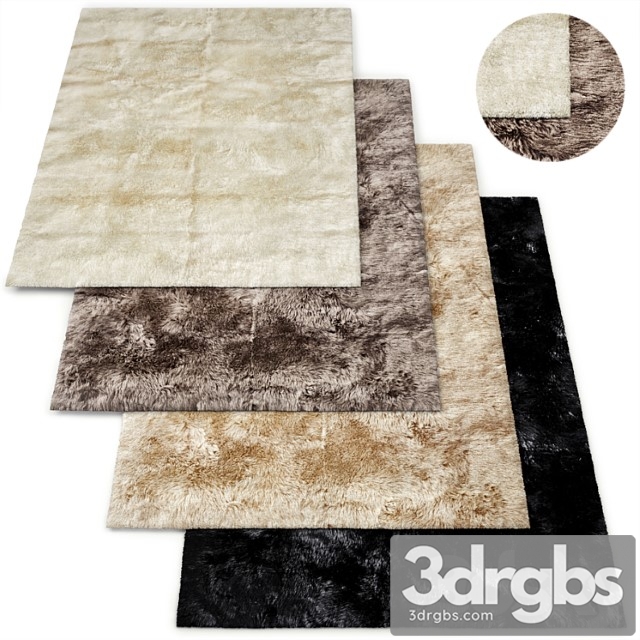 Ultra-luxe new zealand sheepskin rug rh collection 3dsmax Download - thumbnail 1