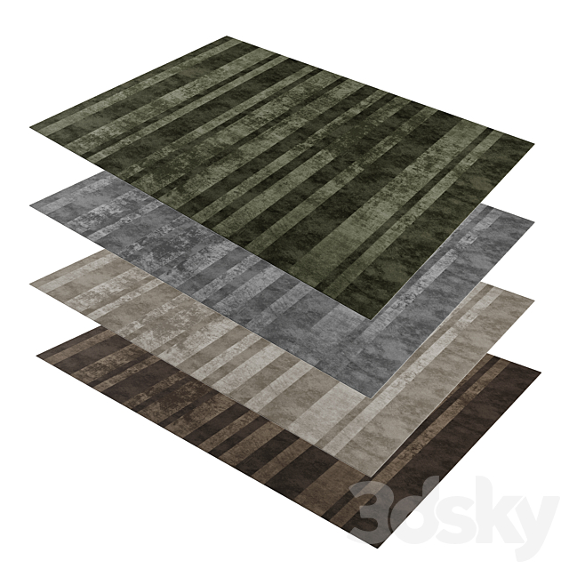 Vid Minotti Carpet Set 3ds Max - thumbnail 2