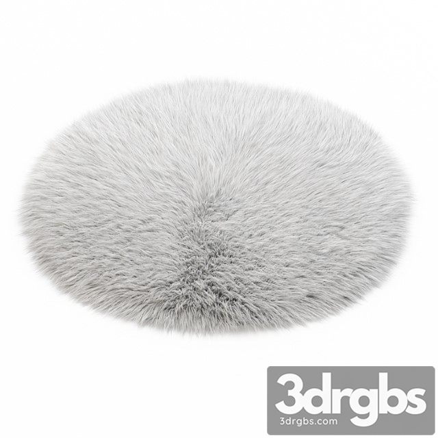 White round carpet fur 3dsmax Download - thumbnail 1