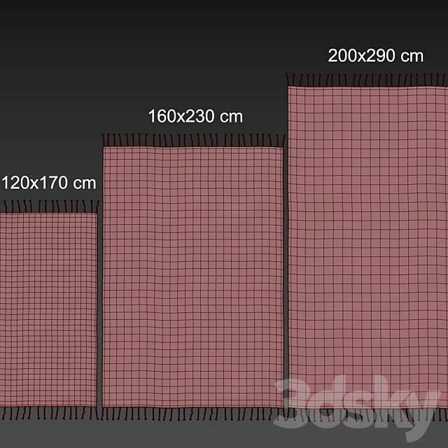 Wool and cotton carpet Launity 3DS Max Model - thumbnail 3