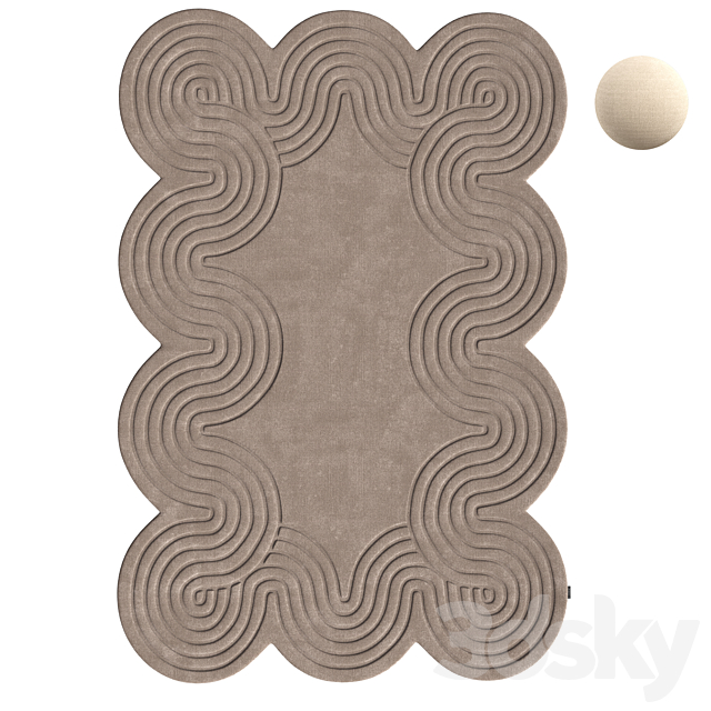 Wool Rug Helix by Benuta 3ds Max - thumbnail 2