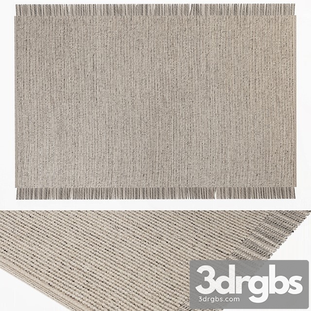 Wool Rug Mary Ivory Hellgrau 3dsmax Download - thumbnail 1