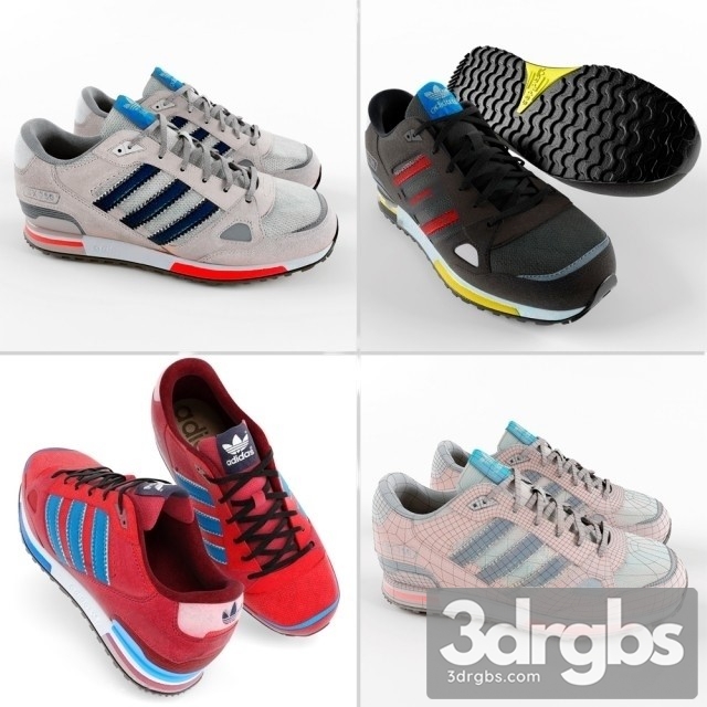 Adidas Sneakers 3dsmax Download - thumbnail 1