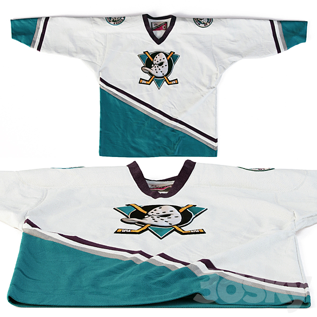 Anaheim Mighty Ducks Pro Player Jersey 3ds Max - thumbnail 1