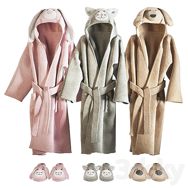 Animal bathrobe by RESTORATION HARDWARE 3DSMax File - thumbnail 1