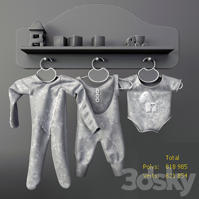 Baby clothes 3DSMax File - thumbnail 3