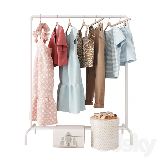 Baby Clothes Set 06 3ds Max - thumbnail 1