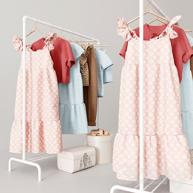 Baby Clothes Set 06 3ds Max - thumbnail 2