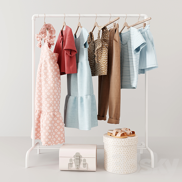 Baby Clothes Set 06 3ds Max - thumbnail 3