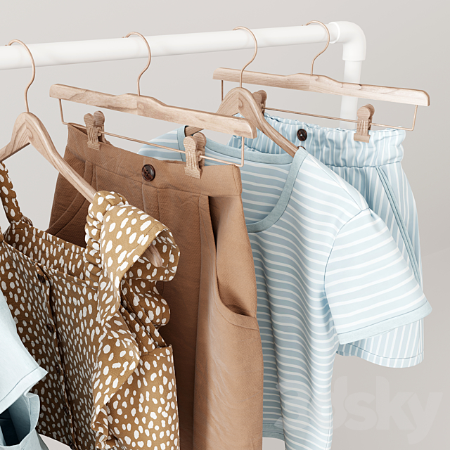 Baby Clothes Set 06 3DSMax File - thumbnail 5