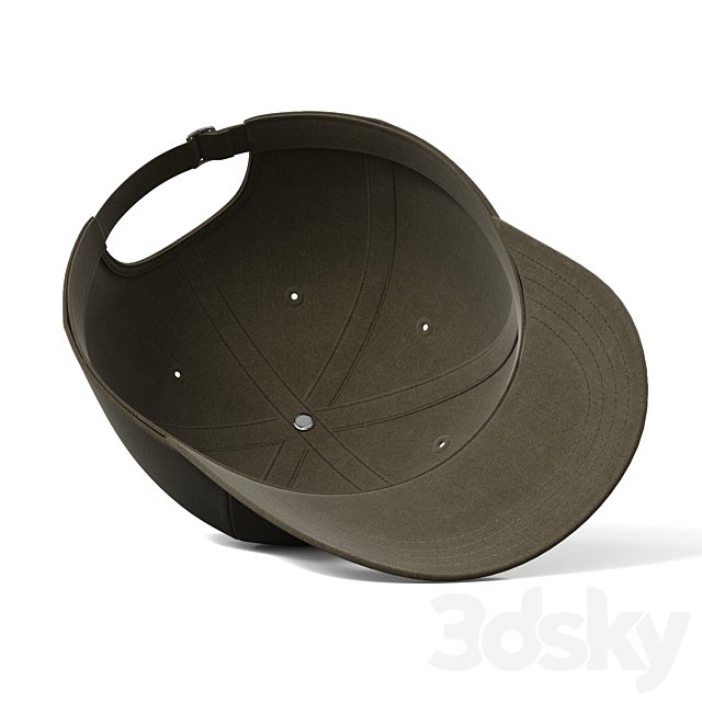 Baseball cap 3DS Max Model - thumbnail 2