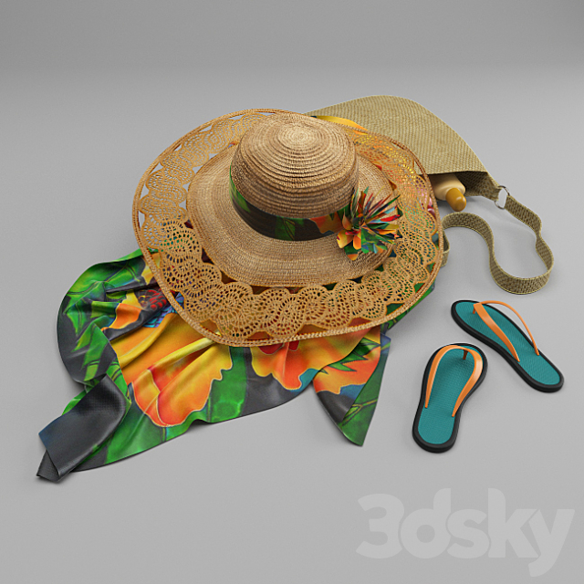 Beach vacation. 3DSMax File - thumbnail 2