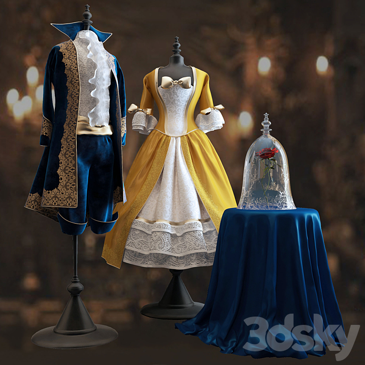 Beauty and the Beast 3DS Max - thumbnail 1